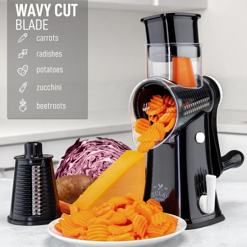 Zulay Kitchen Rotary Cheese Grater