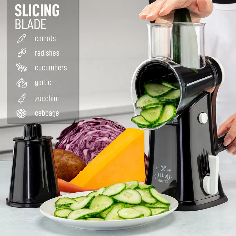 Zulay Kitchen Rotary Cheese Grater