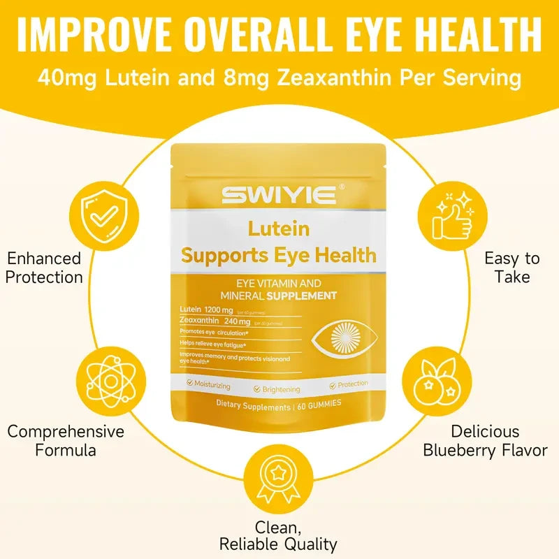 Swiyie Lutein and Zeaxanthin Gummies for Screen Time Support