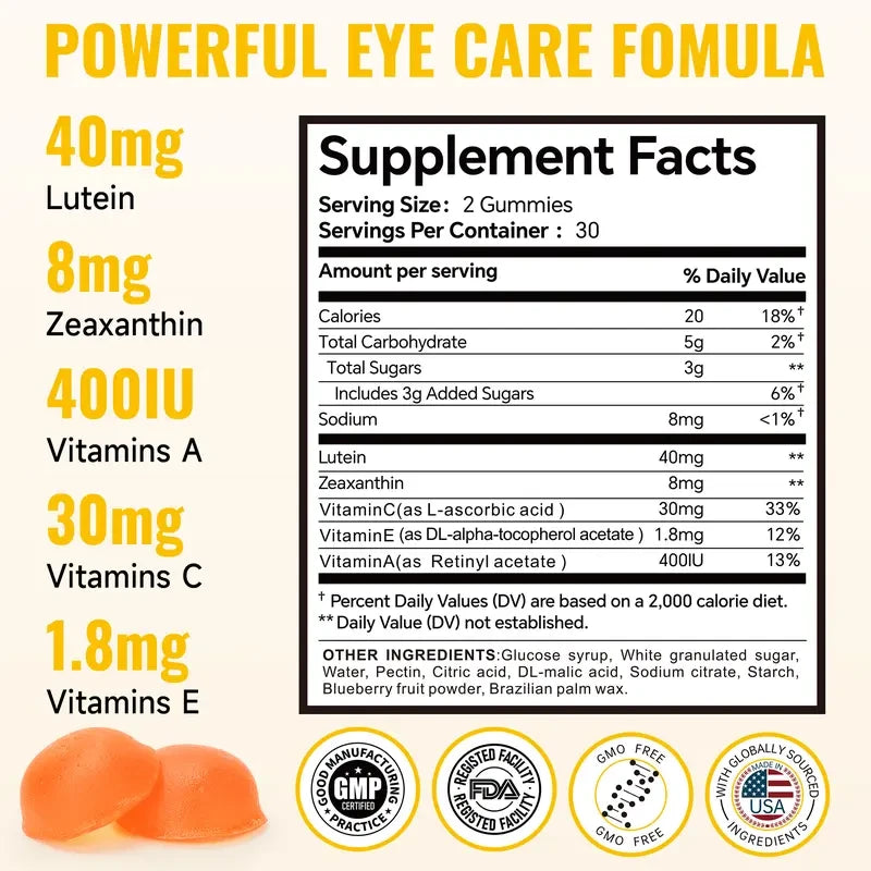 Swiyie Lutein and Zeaxanthin Gummies for Screen Time Support