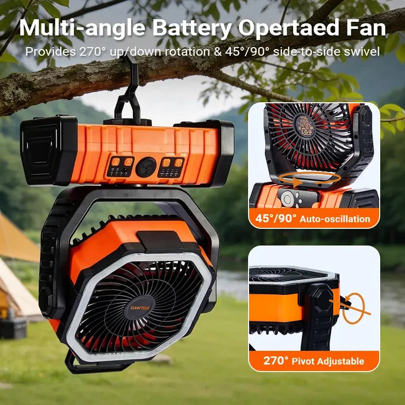 Qawtor Outdoor Camping Fan