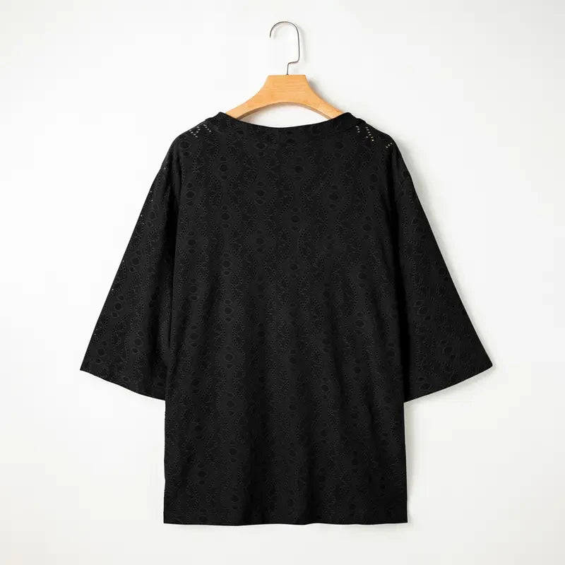 Plus Size Knitted Summer Cardigan