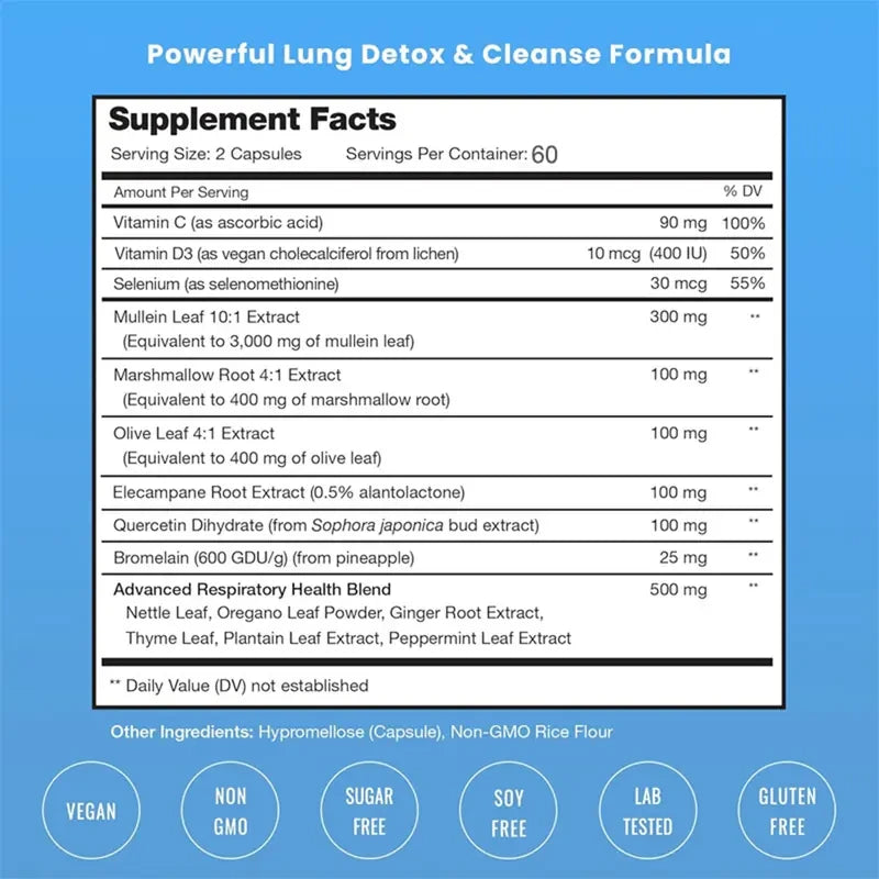 Mullein Leaf Lung Health Supplement