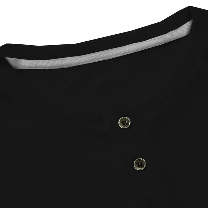 JMIERR Men's Slim Fitted Henley Shirt