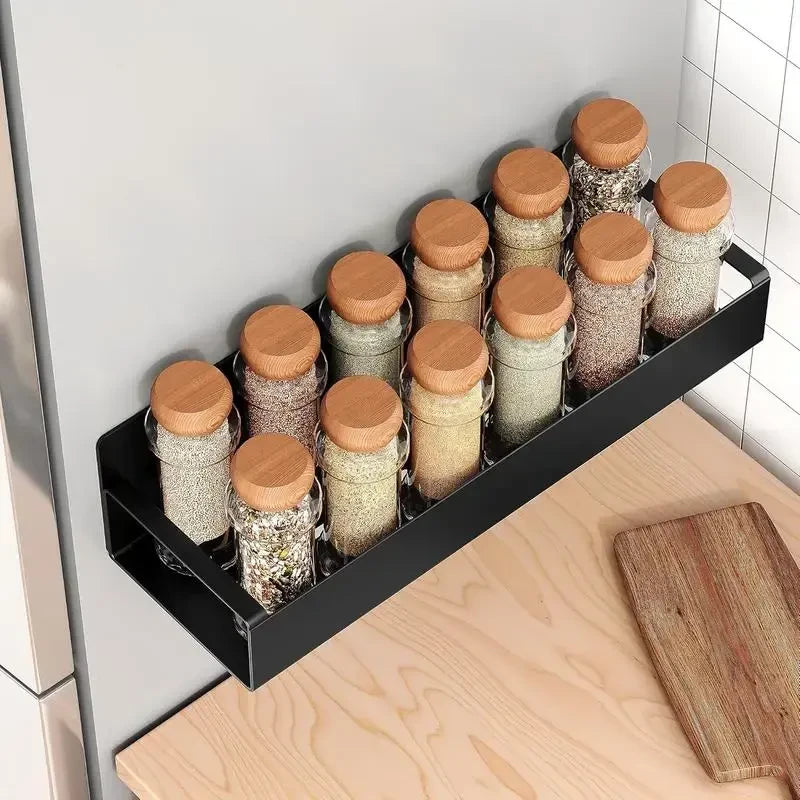 Magnetic Refrigerator Spice Rack Organizer