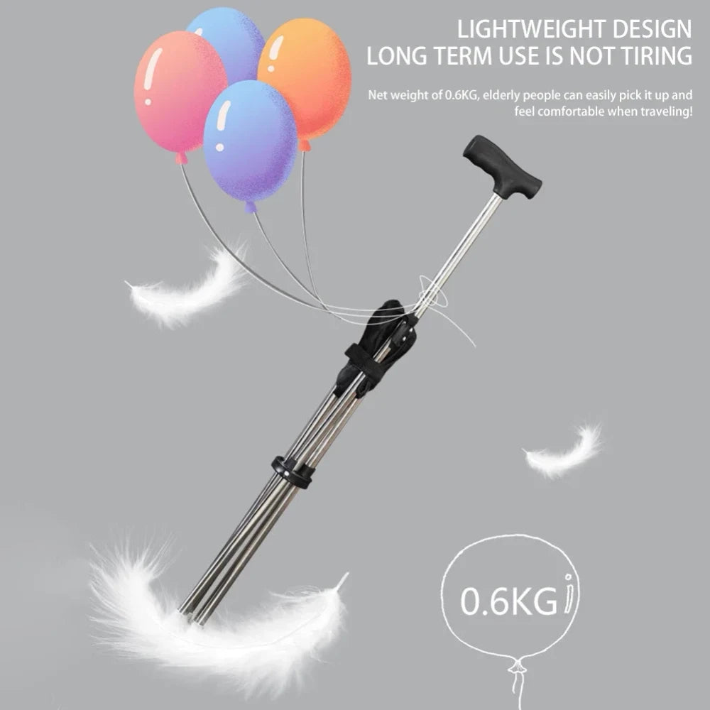 Foldable Walking Stick Stool
