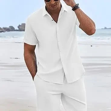 Coofandy Linen Texture Beach Outfit