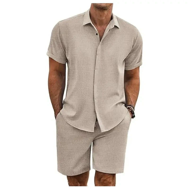 Coofandy Linen Texture Beach Outfit