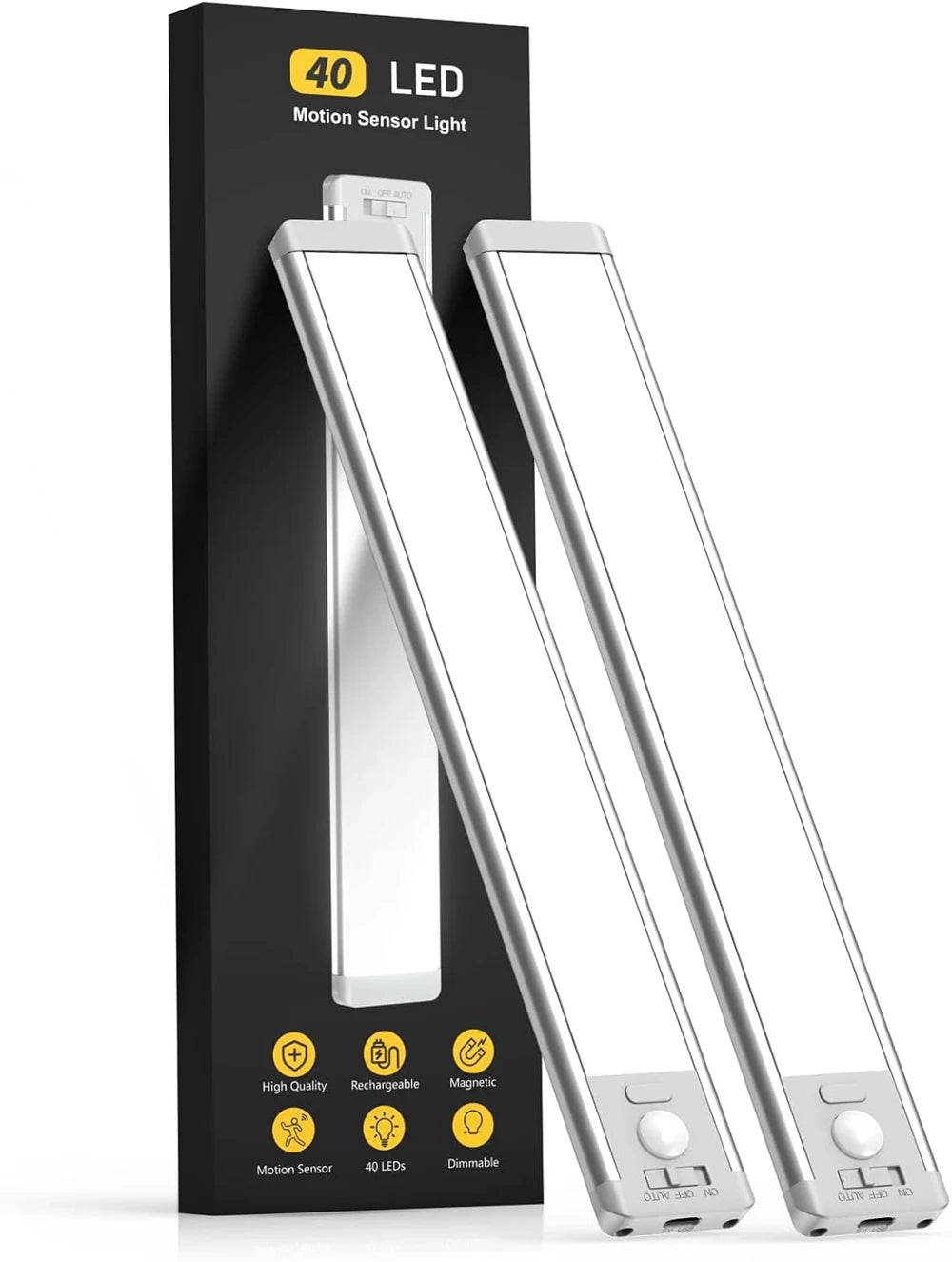 MCGOR Rechargeable Motion Sensor Under Cabinet Light With 3 Modes