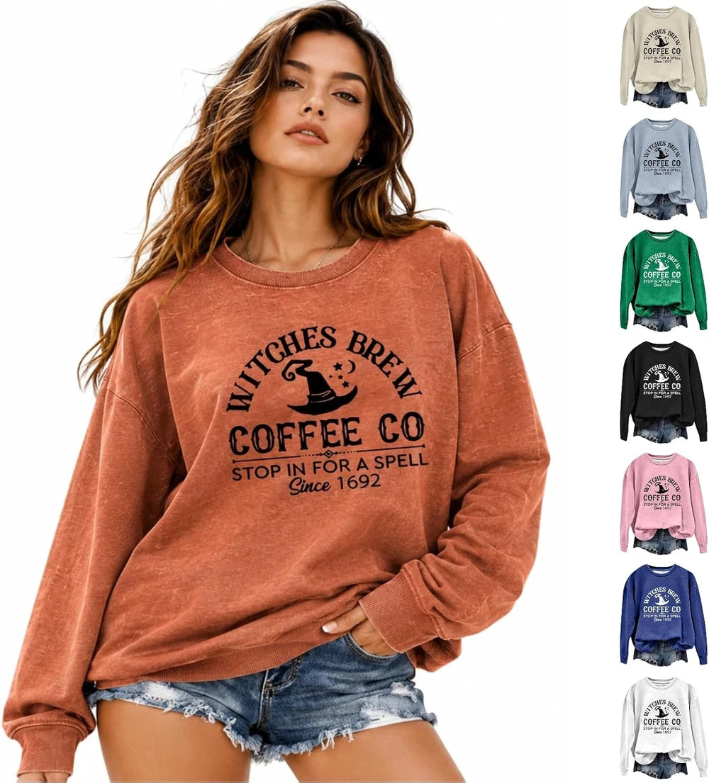 Witch Brew Coffee Halloween Sweatshirt
