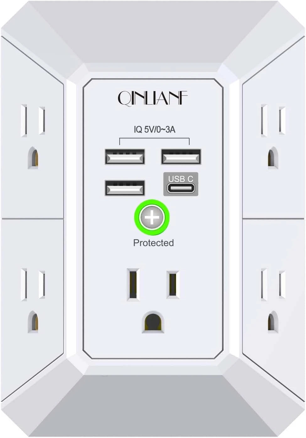 Qinilianf Wall Charger Surge Protector