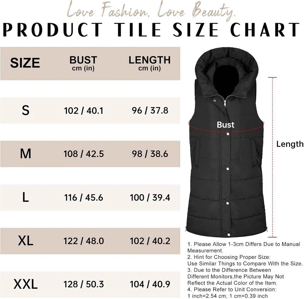 Jynal Long Quilted Puffer Vest