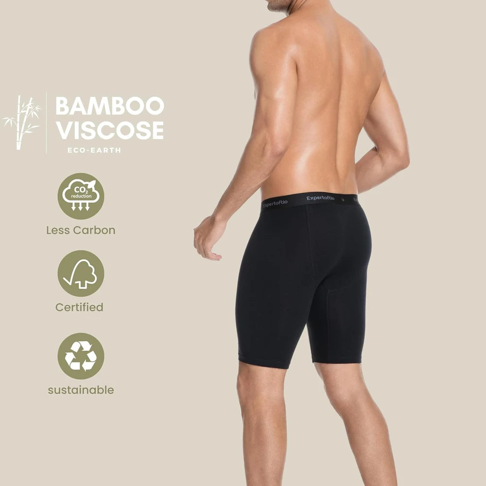 Viscose Bamboo Long Leg Boxer Briefs