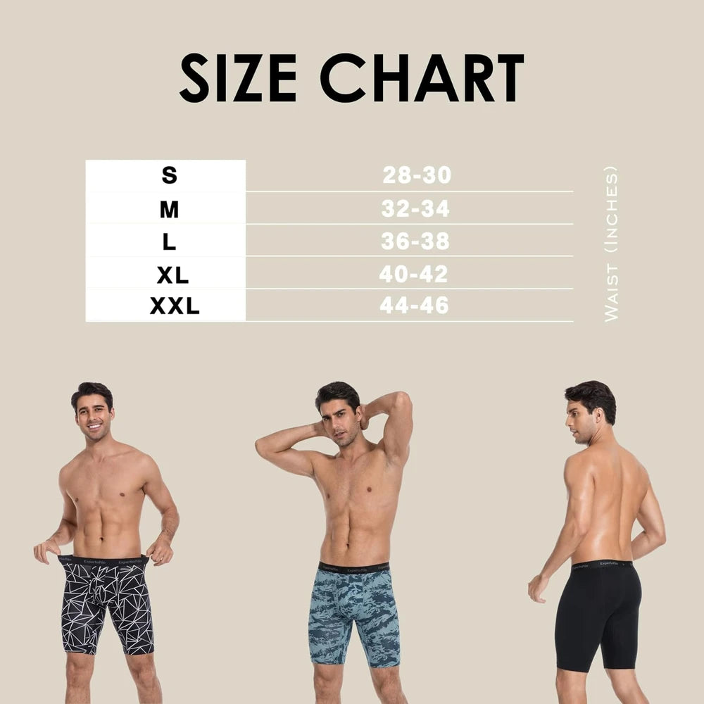 Viscose Bamboo Long Leg Boxer Briefs