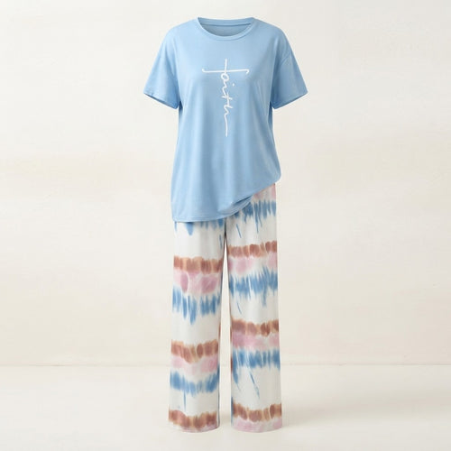 Casual Printed Loungewear Set