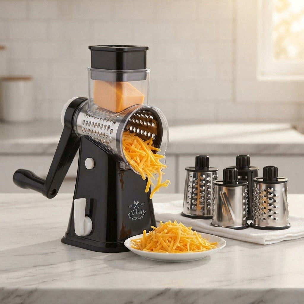 Zulay Kitchen Rotary Cheese Grater
