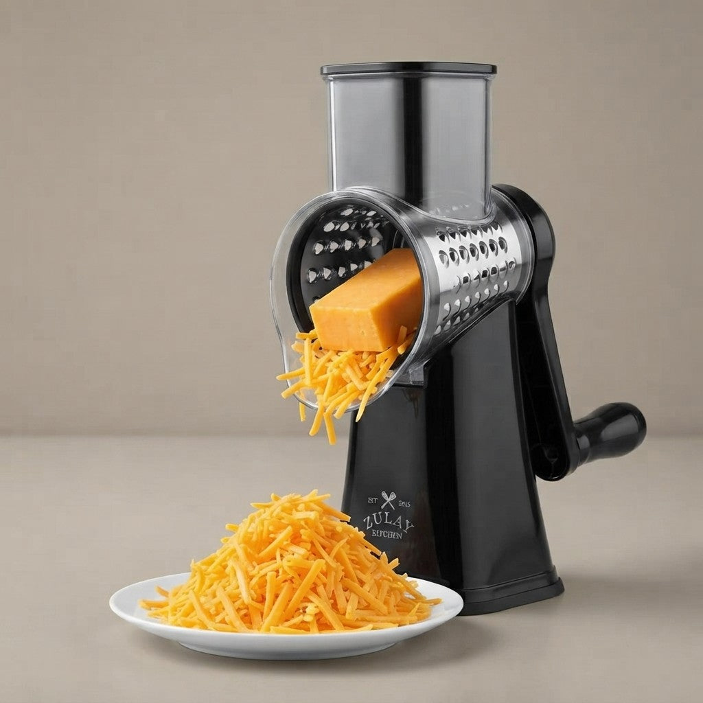 Zulay Kitchen Rotary Cheese Grater