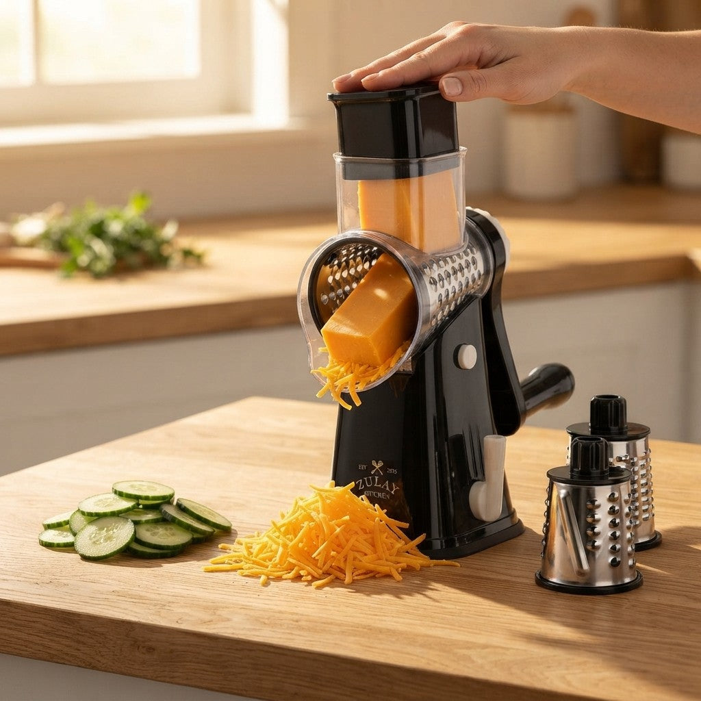 Zulay Kitchen Rotary Cheese Grater