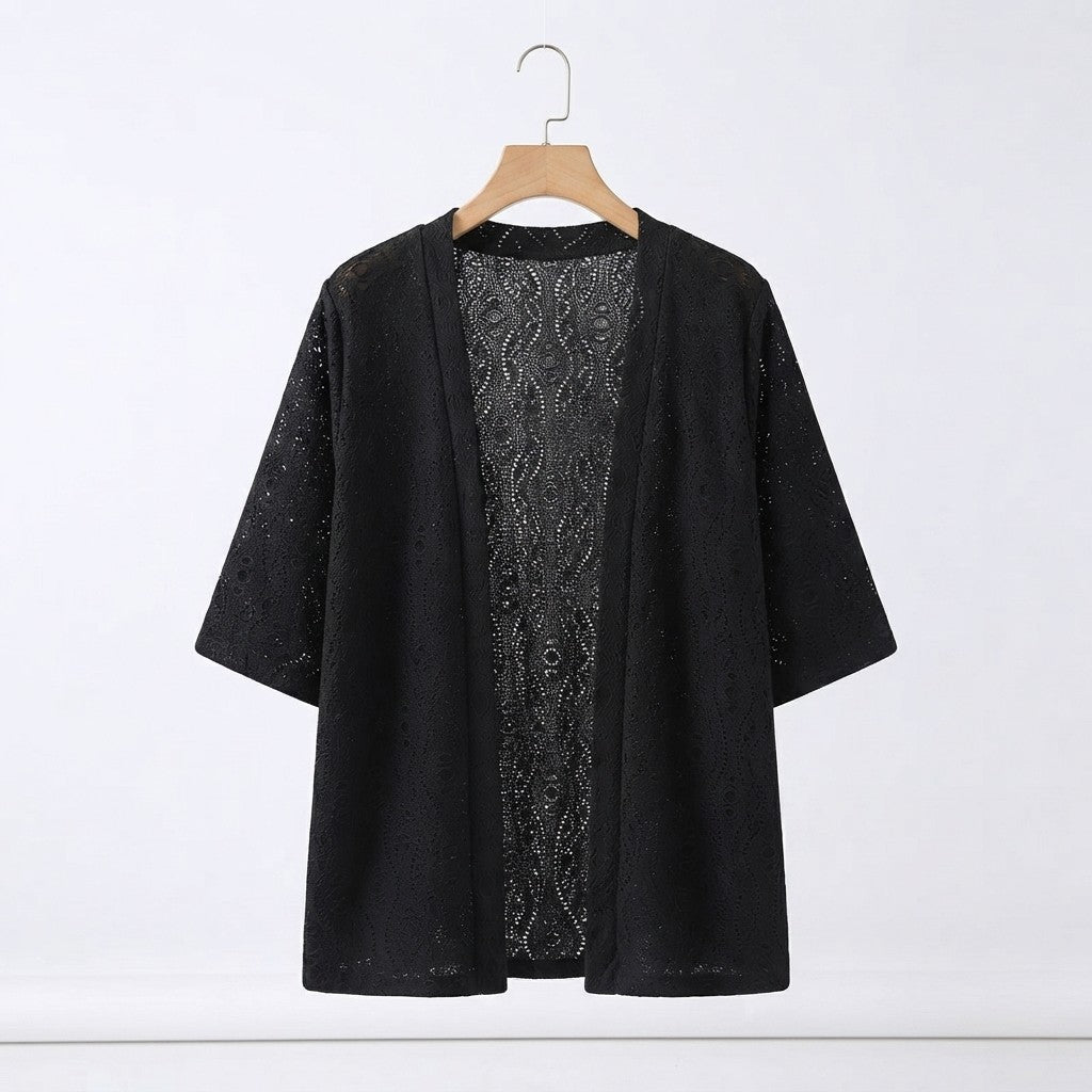 Plus Size Knitted Summer Cardigan