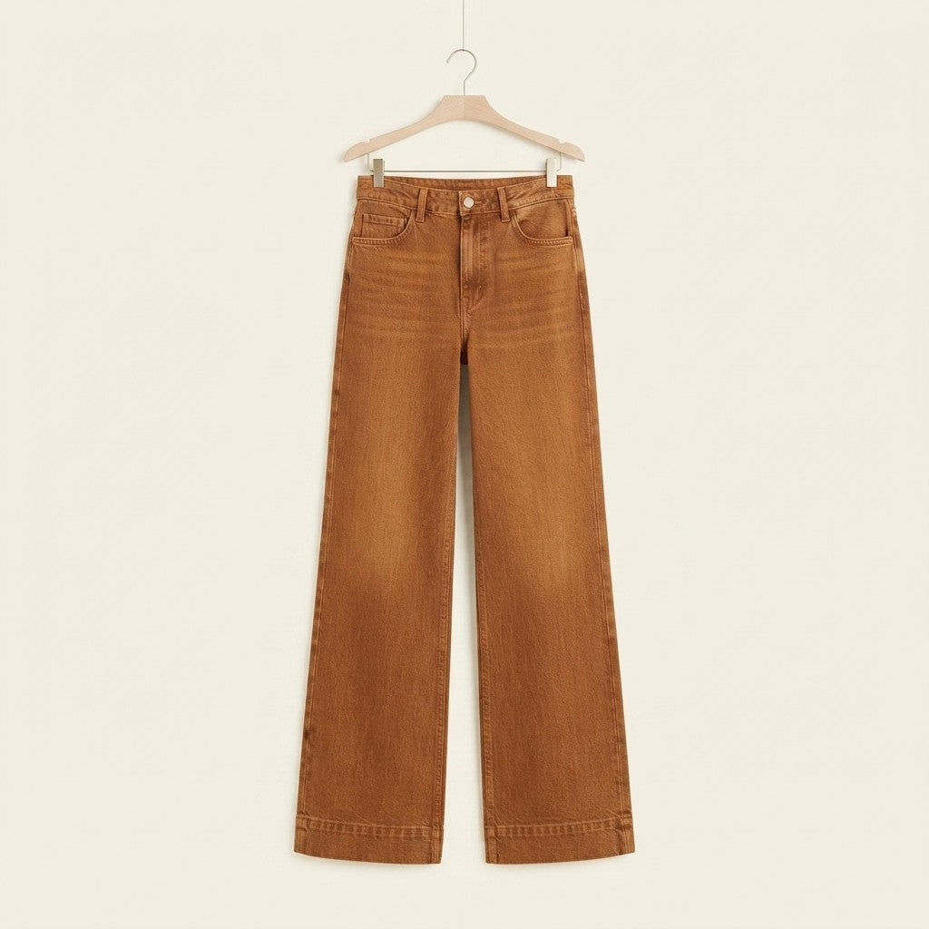 Loose Fit Straight Leg Denim Jeans