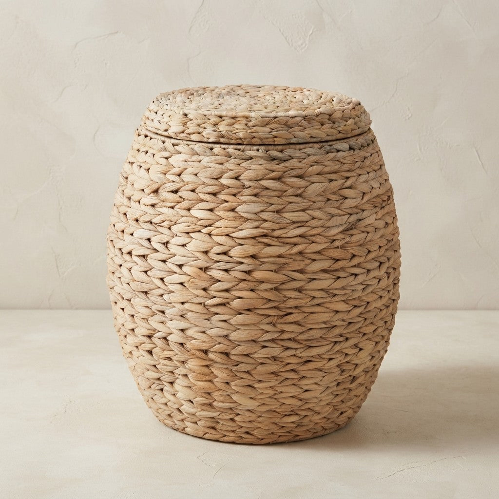 Vintage Hyacinth Storage Basket