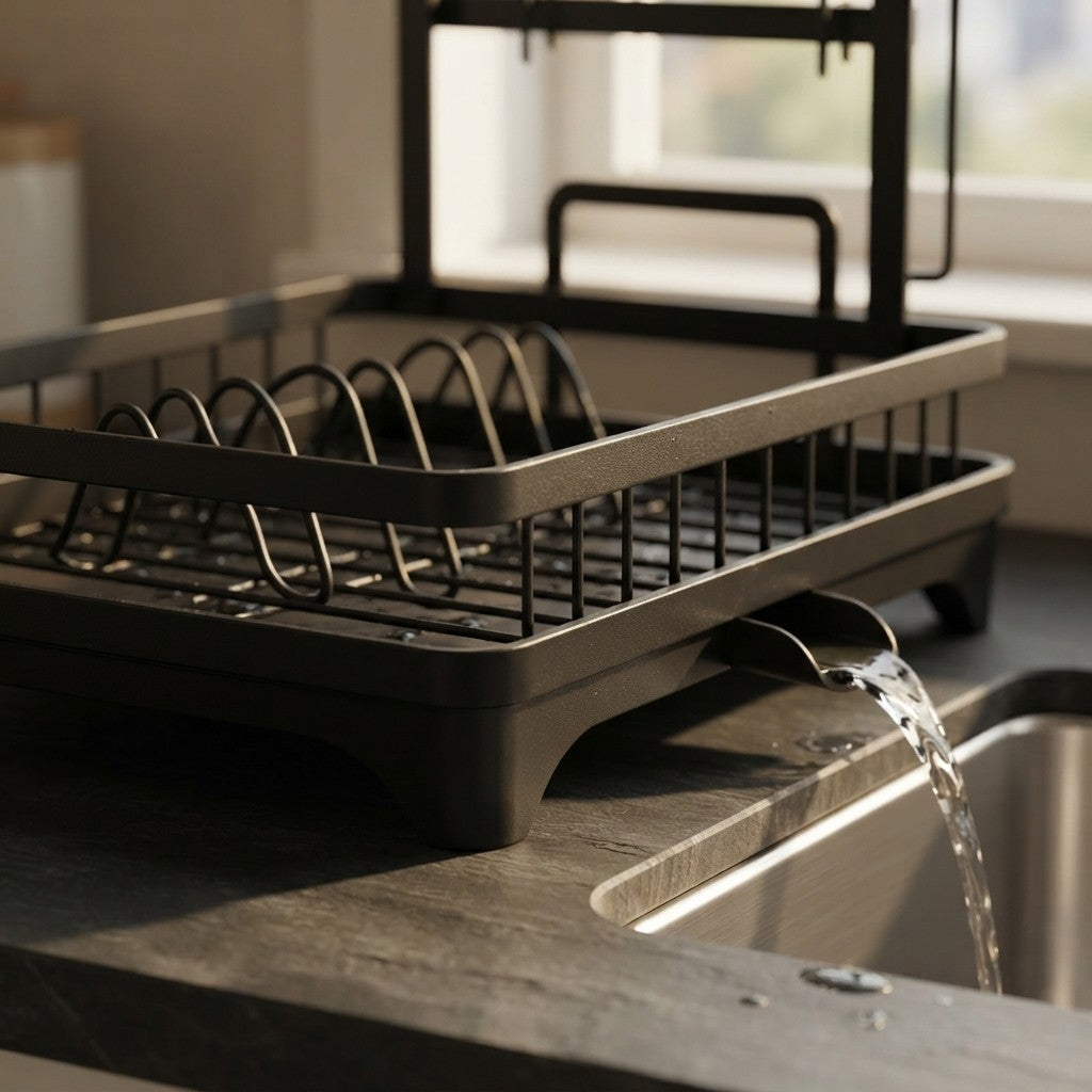 Carbon Steel 2-Tier Dish Drying Rack