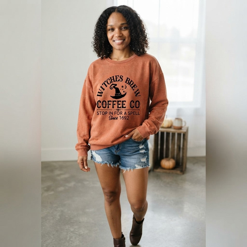 Witch Brew Coffee Halloween Sweatshirt