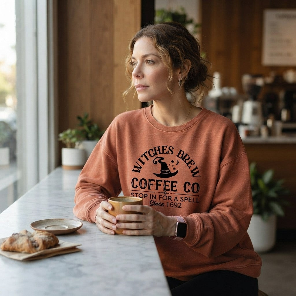 Witch Brew Coffee Halloween Sweatshirt