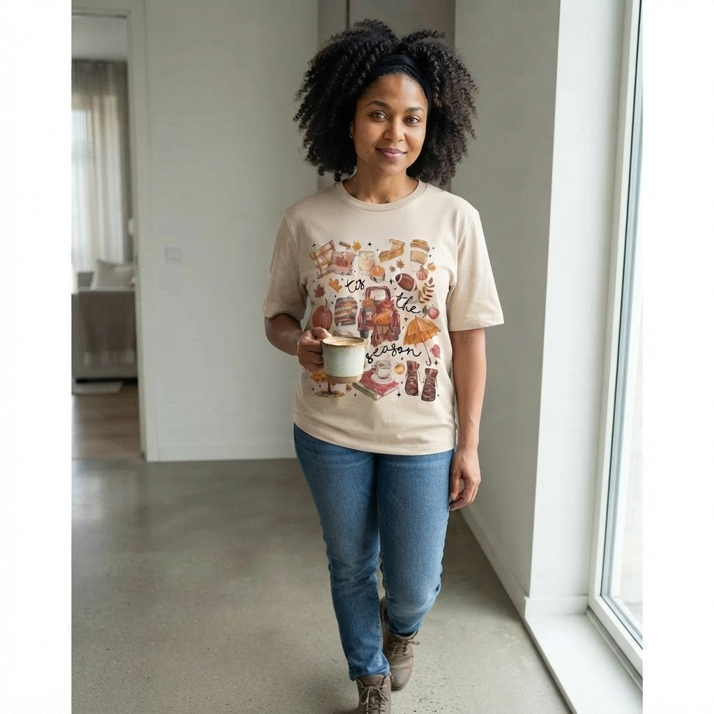 Vintage Graphic Halloween Coffee T-Shirt